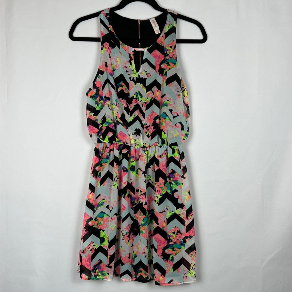 Floral Chevron Sundress